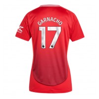 Dres Manchester United Alejandro Garnacho #17 Domáci pre Ženy 2024-25 Krátky Rukáv